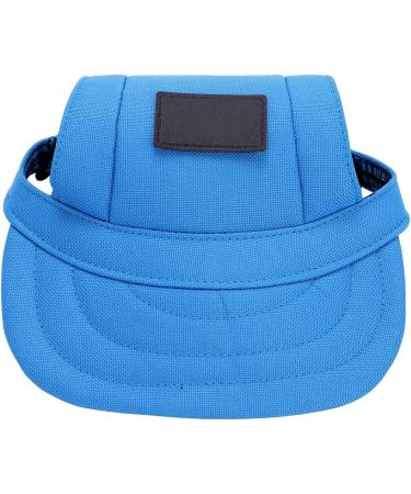 Blue Adjustable Baseball Cap for Dogs - Sun Protection Hat with Ear Holes for Outdoor Activities | Pet Cap for Little Dogs & Cats - Buy Online on GoSupps.com