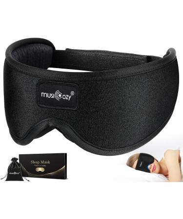 MusicCozy Sleep Eye Mask Bluetooth Headband - 3D Contoured Night Mask for Sleeping, Light Blockout for Side Sleepers - 2 Pack - Buy Online on GoSupps.com
