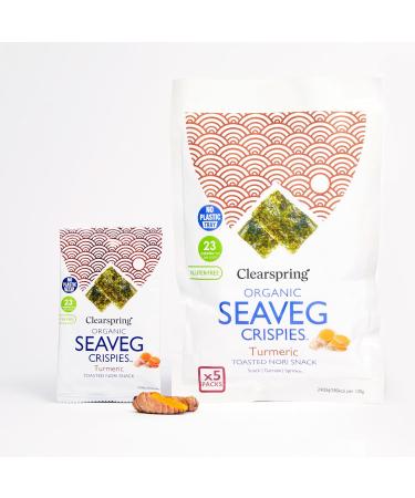 Clearspring Organic Seaveg Crispies Multipack (6 Turmeric) - Buy Online on GoSupps.com