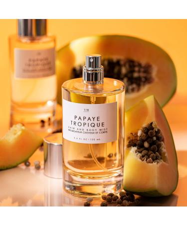 Le Monde Gourmand Papaye Tropique Hair & Body Mist - 3.4oz (100ml) - Floral Fruity Sandalwood Fragrance Notes Papaye Tropique 3.4 Fl Oz (Pack of 1) - Buy Online on GoSupps.com