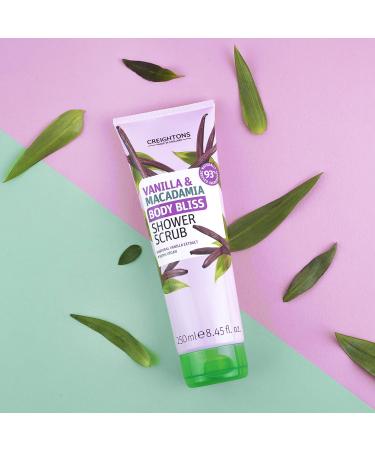 Body Bliss Vanilla & Macadamia Shower Scrub 250ml - Exfoliating Body Scrub - Buy Online on GoSupps.com