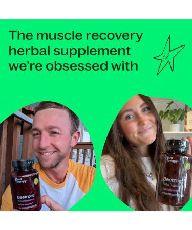 Plant Therapy Beet Root Capsules - Boost Stamina Fight Fatigue & Support Muscle Recovery | 120 Vegetarian Capsules Made in USA - Buy Online on GoSupps.com