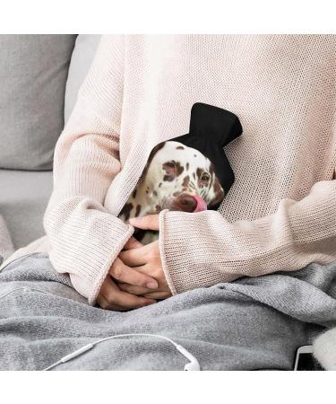 Dalmatian Dog Hot Water Bottle with Plush Cover | Hand Warmer for Adults & Kids | 26.5x15.3cm | Cozy & Cute Gift - Buy Online on GoSupps.com