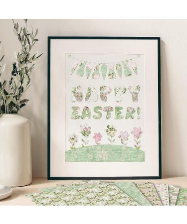 Whaline Vintage Easter Pattern Paper - 24 Sheets, Double-Sided Scrapbook Paper for Card Making & Photo Decor - 30x30cm - Buy Online on GoSupps.com