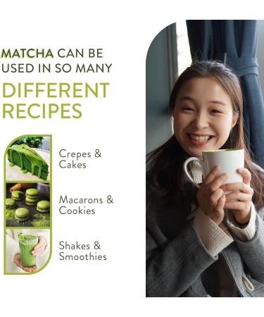 Ceremonial Grade Matcha Green Tea Powder (40g) Free from Added Sugars & Preservatives Harvested Organically in Uji Kyoto Improve Your Focus & Energy Elevate Your Well-Being - Buy Online on GoSupps.com