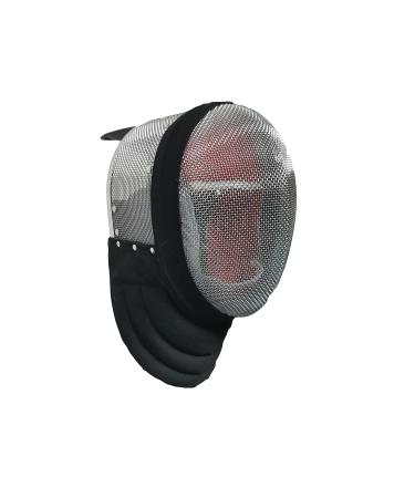 ASAki Hema Fencing Mask with 350N Stab-Proof Fabric,CE350N,Hema Gear with Full Coverage Lining(Removable and Washable.Silver. Large