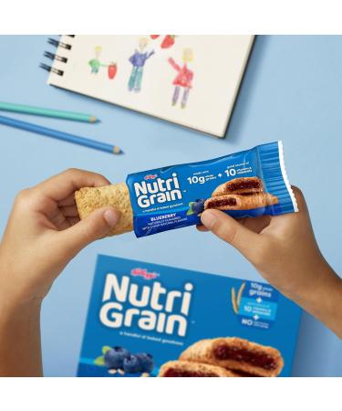 Nutri-Grain Barres de petit-d jeuner douces cuites au four fabriqu es avec des grains entiers collations pour enfants myrtille (6 bo tes 48 barres) - Buy Online on GoSupps.com