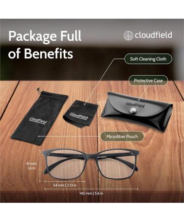 Cloudfield Blue-Light Blocking Glasses for Men & Women | Anti Blue Ray Glasses for Gamers - Stylish & Effective - Buy Online on GoSupps.com