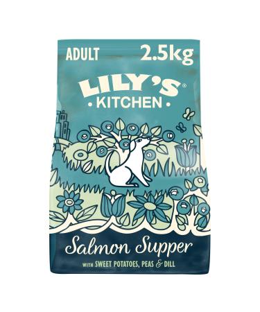 Lily's Kitchen Made with Natural Ingredients Dry Food for Adult Dogs Salmon Supper Balanced Nutrition 2.5kg Bag