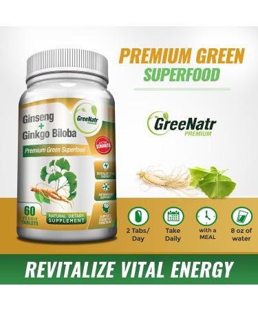 GreeNatr Korean Red Ginseng Root and Ginkgo Biloba and 7 in 1 Immune Support Supplement with Vitamin C, Vitamin D3, Zinc 50mg, Quercetin - Buy Online on GoSupps.com