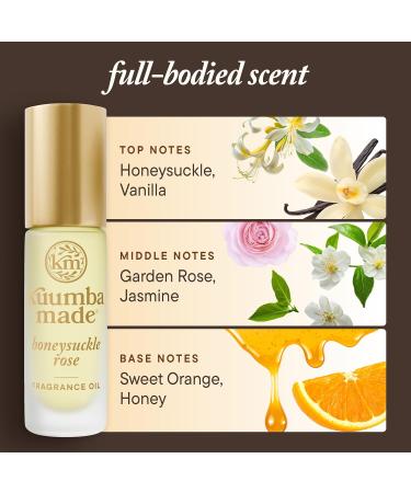 Kuumba Made Honeysuckle Rose Fragrance Oil Long-Lasting Small-Batch Perfume Roller Vegan Alcohol-Free 0.15 Fl Oz 0.15 Fl Oz (Pack of 1) - Buy Online on GoSupps.com