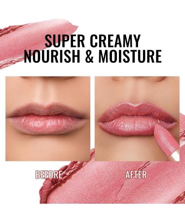 Oulac Moisturizing Pink Lipstick - Vegan Shimmer Lip Balm for Women | Hydrating & Lightweight Makeup - PG03 Pink Jewel - Buy Online on GoSupps.com