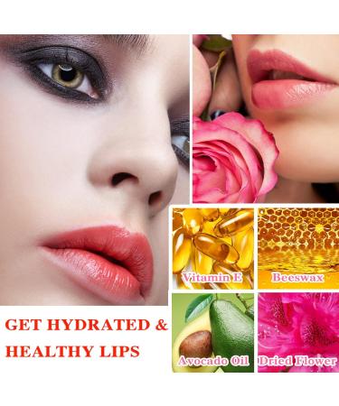2 Pack Crystal Flower Jelly Lipstick Set - Long Lasting Moisturizing Color Change Lip Gloss - Tinted Lip Balm - Nutritious Formula - pH Magic Technology - (5+6) - Buy Online on GoSupps.com