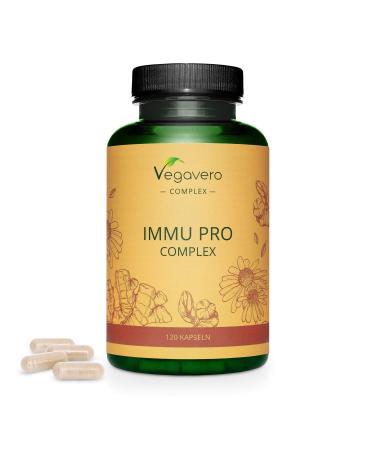 Immune system complex Vegavero |With echinacea vitamin C vitamin D3 selenium ginger and zinc |120 capsules |Strengthen defenses* |Vegan - Buy Online on GoSupps.com