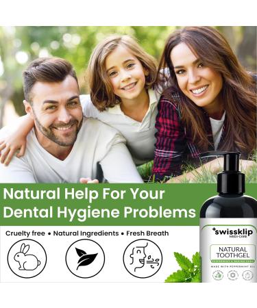 Buy Swissklip Peppermint Tooth Gel - Fluoride-Free 8 oz | International Shipping Available - Buy Online on GoSupps.com