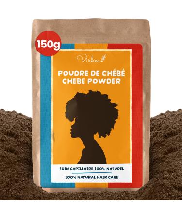 virhea Chebe Powder 150g Natural Hair Powder for Hair Growth Hair Strengthening and Against Hair Breakage Strengthen your Hair with the Benefits of Cheb from Chad Ideal for Hair Care