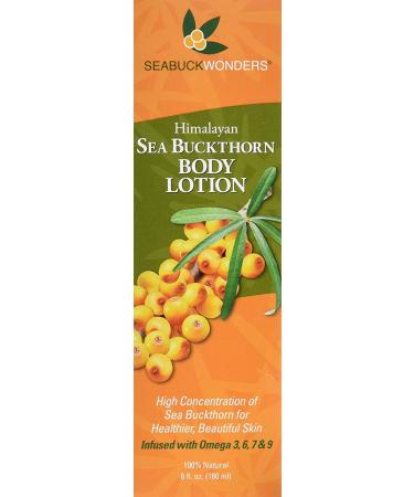 SeabuckWonders Organic Sea Buckthorn Body Lotion | Nourishing 6 FL OZ Moisturizer - Buy Online on GoSupps.com