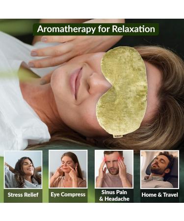 Heated Eye Mask for Dry Eyes & Migraine Relief | Cooling Yoga Sleep Mask | Kozi Eye Pillow for Relaxation & Meditation - Perfect Gift for Women - Buy Online on GoSupps.com