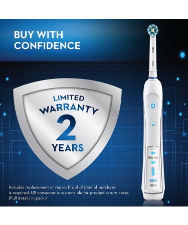 Oral-B 7000 SmartSeries Electric Toothbrush with Bluetooth Connectivity and Travel Case - White Handle - Buy Online on GoSupps.com