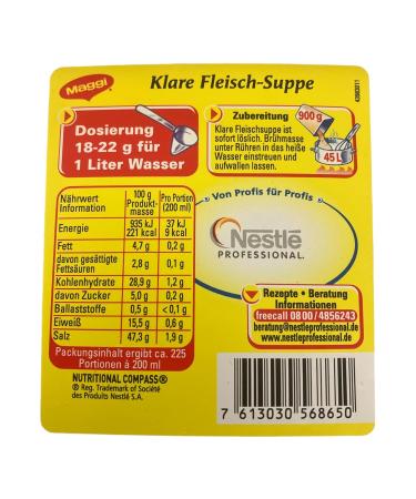 Buy Maggi Clear Meat Soup 900g & Wendlers Herb Salt 50g - International Shipping Available - Buy Online on GoSupps.com