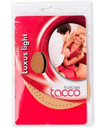 Tacco Luxus Light Leather Forefoot Insoles - Ball of Foot Cushions for Men and Women (Size 37-38 EUR/US L6-L7) - Buy Online on GoSupps.com