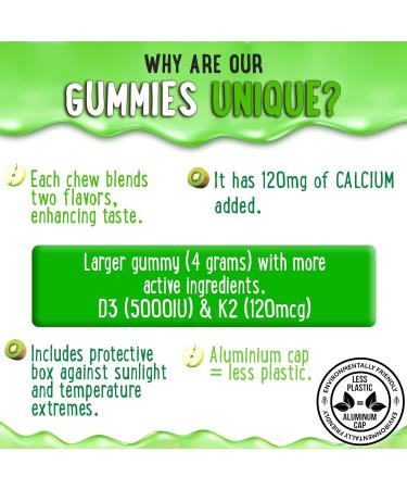 OH MY CHEWY Magnesium + D3K2 Gummies Bundle 2 Bottles (60 Each) Strawberry Banana & Apple Kiwi - Buy Online on GoSupps.com