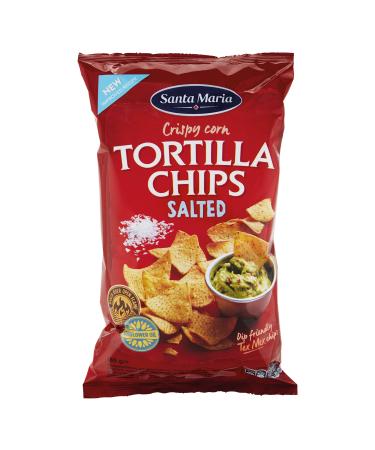Nacho Chips | Santa Maria | Croustilles de tortilla au ma s sal es | Poids total 185 grammes