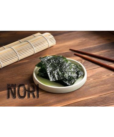 KIMNORI Kwangcheonkim Seasoned Seaweed Snacks - 12 Individual Packs, Premium Roasted Laver Nori Sheets - 4g (0.14 Ounce) Each - Pack of 12 - Buy Online on GoSupps.com