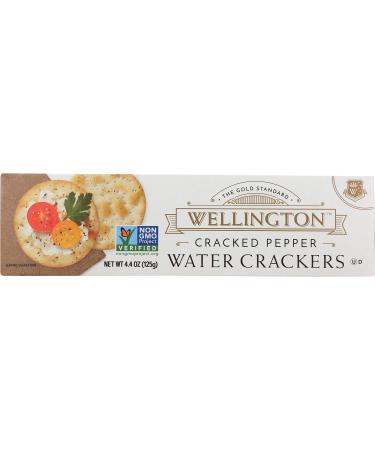 Wellington Cracked Pepper Crackers, 4.4-Ounces (Pack of 12) Cracked Pepper 4.4 Ounce (Pack of 12)