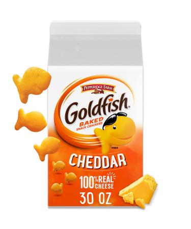 Pepperidge Farm Goldfish Crackers, Cheddar, 30 oz. Carton