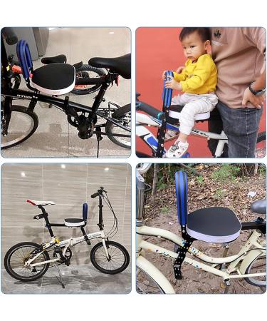 XIEEIX Child Bike Seat - Portable Foldable Front Mounted Kids Bike Seat - Ages 2-6 - Detachable, Suitable for All Bicycle Types - Blue - Buy Online on GoSupps.com