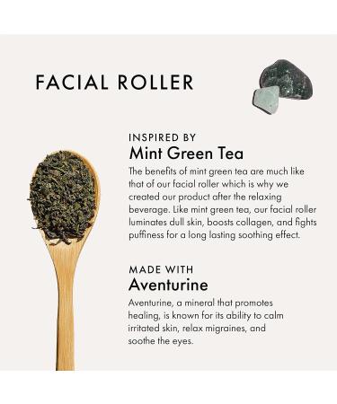 Buy Mint Green Tea Jade Crystal Facial Roller | Best Facial Massage Tool for Radiant Skin - Buy Online on GoSupps.com