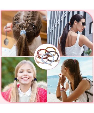 100 Pcs Boho Hair Ties Bracelet for Women Girls | Cute Ponytail Holders in Morandi Colors - Buy Online on GoSupps.com