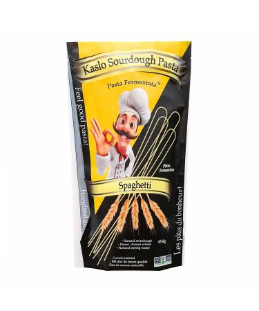 Kaslo Sourdough Pasta Spaghetti Non-GMO Vegan Egg-Free Nut-Free Canadian 454 Bag