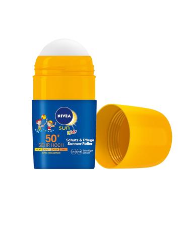 NIVEA SUN Kids 2-Pack Sun Cream SPF 50+ | 2 x 50ml Sun Roller for Ultimate Protection & Care - Buy Online on GoSupps.com