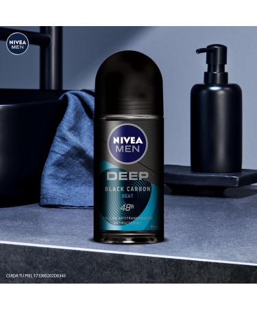 Nivea Men Deodorant Roll-On DEEP - BEAT+ ESPRESSO+ AMAZONIA 48h Antiperspirant 1.7oz (Pack of 3) | International Shipping Available - Buy Online on GoSupps.com