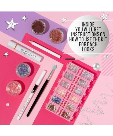 Shop Euphoria Makeup Kit - Professional Glitter & Gems Set for Stunning Looks | International Shipping Available - Buy Online on GoSupps.com