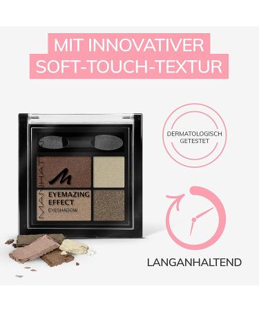 Shop Manhattan Eyemazing Effect Eyeshadow Palette - 4 Shimmering Smokey Eye Shades | Color Brownie Break (95R) - International Shipping Available - Buy Online on GoSupps.com