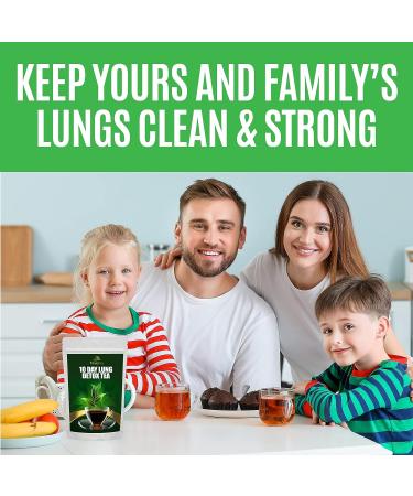 Organic 10-Day Lung Detox Tea for Respiratory Support - Buy Online on GoSupps.com