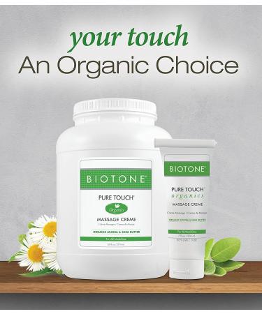 Biotone Pure Touch Organics Massage Creme 1 Gallon - 128 Fl Oz | Best Quality Massage Creme - Buy Online on GoSupps.com