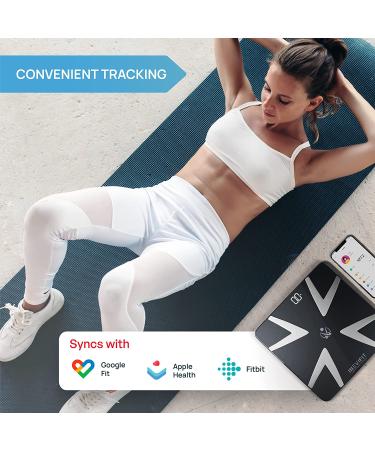 INEVIFIT Smart Body Fat Scale - Bluetooth Digital Bathroom Analyzer for Weight, Body Fat, Muscle, BMI & More - Black - Buy Online on GoSupps.com