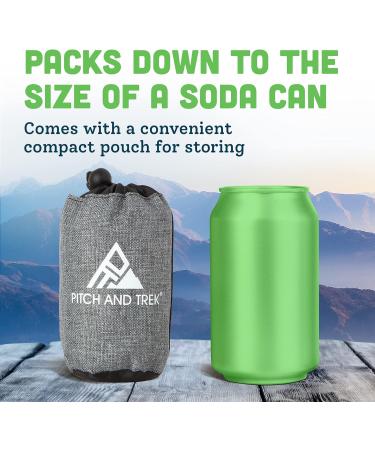 Pitch and Trek Ultralight Inflatable Camping Pillow with Removable Cover for Neck and Lumbar Support - Compact & Portable Compressible Pillow for Hiking, Beach, Hammock & Backpacking Gear (Green) - Buy Online on GoSupps.com