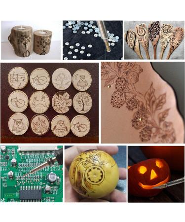 NB Blues 30W Wood Burning Kit with 22 Tips, 10 Stencils & Wood Chips - Professional Adjustable Leather/Wood Burning Tool Set - Buy Online on GoSupps.com