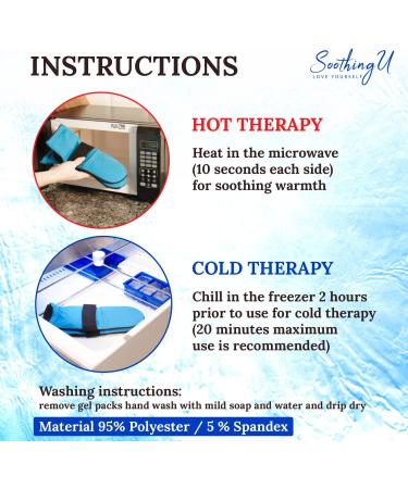 Soothing U Gel Hot Cold Therapy Socks for Ankle Heel Pain - Compression Relief for Plantar Fasciitis & Neuropathy - Microwaveable & Cooling Gel for Men & Women - Buy Online on GoSupps.com