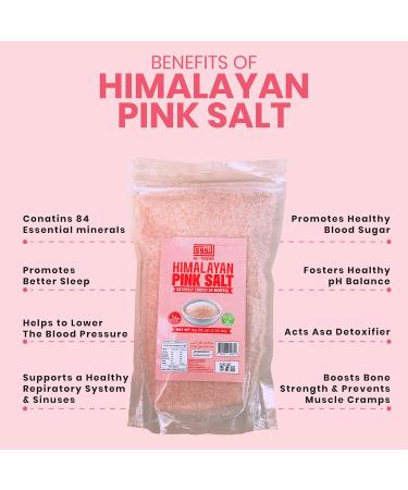 Sunrise Traders Inc Pink Salt Pink Himalayan Salt Himalayan Salt Pink Himalayan Sea Salt Rock Salt Nutrients & Minerals Enriched NON-GMO Halal 1Kg - Buy Online on GoSupps.com