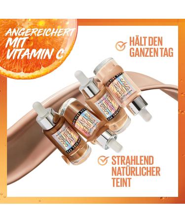 Maybelline New York Super Stay Skin Tint Foundation - Long-Lasting Vegan Formula with Vitamin C 30 ml (Light Beige No. 5) - International Shipping Available - Buy Online on GoSupps.com