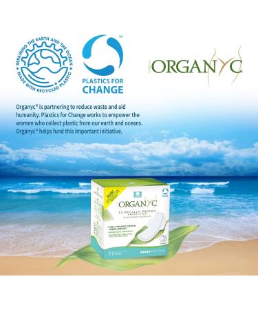 Organyc Organic Cotton Overnight Feminine Pads, Heaviest Flow, Super Absorbency, 7 Count - Buy Online on GoSupps.com