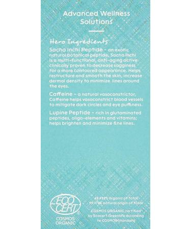 Enlightened Sacha Inchi Peptide Eye Brightening Cream - Certified Cosmos Organic - Buy Online on GoSupps.com