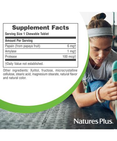 Buy Nature's Plus Chewable Papaya Enzyme Supplement - 360 Tablets for Digestion Support - Buy Online on GoSupps.com
