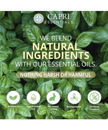 CAPRI ESSENTIALS Hand Soap Liquid Natural Household Cleaning Supplies Gentle Plant Based Aromatic Hand Wash with a Blend of Essential Oils Removes Dirt & Grime Sweet Basil Scent 16 FL Oz 23 Fl Oz (Pack of 1) - Buy Online on GoSupps.com